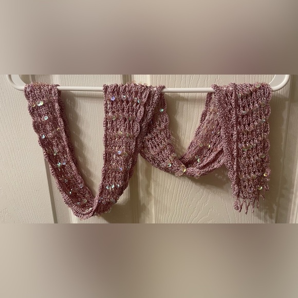 RARE vintage hollister sequin net skinny scarf - Picture 7 of 7